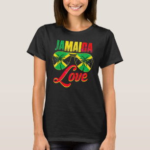 Jamaica Jamaican Flag Caribbean Vacation Reggae T-Shirt