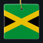 Jamaica (Jamaican) Flag  Ceramic Ornament<br><div class="desc">Customisable World Flag Products - Please feel free to add your own text.</div>