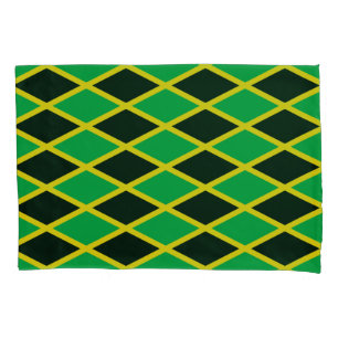 Jamaica & Jamaican Flag Fashion pattern/reggae Pillowcase