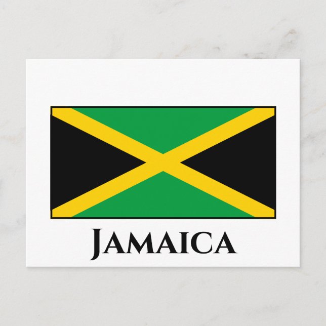 Jamaica (Jamaican) Flag Postcard (Front)