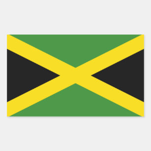 Jamaica/Jamaican Flag Rectangular Sticker