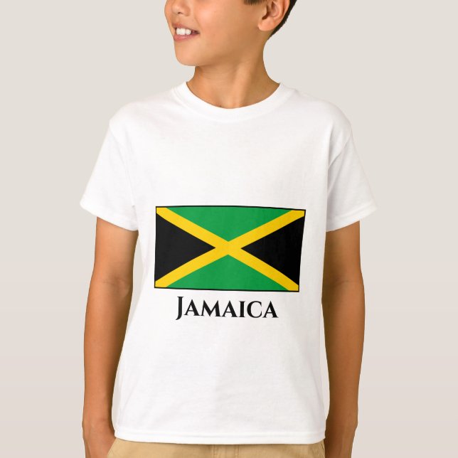 Jamaica (Jamaican) Flag T-Shirt (Front)