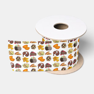 JAMAICA Jamaican Foods Caribbean Island Cuisine Satin Ribbon
