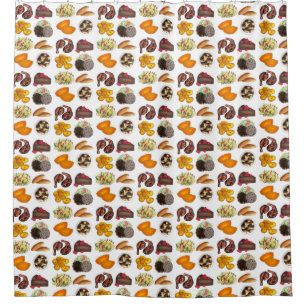 JAMAICA Jamaican Foods Caribbean Island Cuisine Shower Curtain