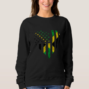 Jamaica Jamaican Roots Carribean Pride American Gr Sweatshirt