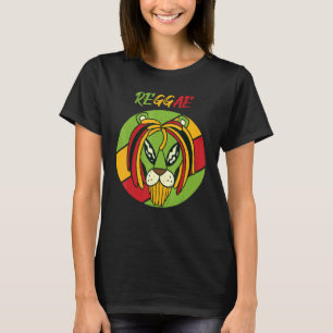 Jamaica Lion Reggae Retro Souvenir Rastafarian T-Shirt