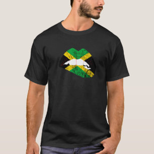 Jamaica Lips Jamaican Pride Caribbean Heritage T-Shirt