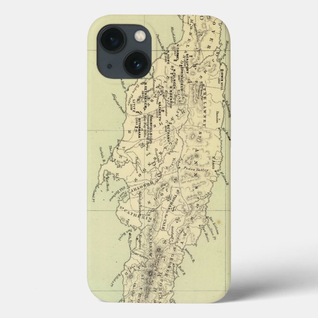 Jamaica Lithographed Map Case-Mate iPhone Case (Back)