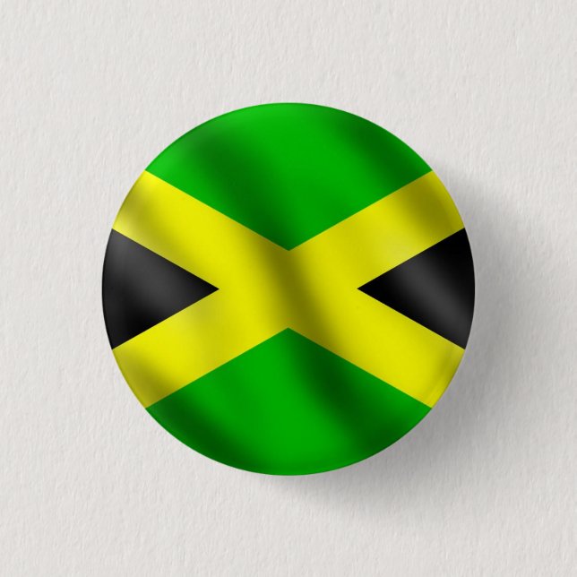 Jamaica Love Jah Rastafari Reggae Rasta Button (Front)