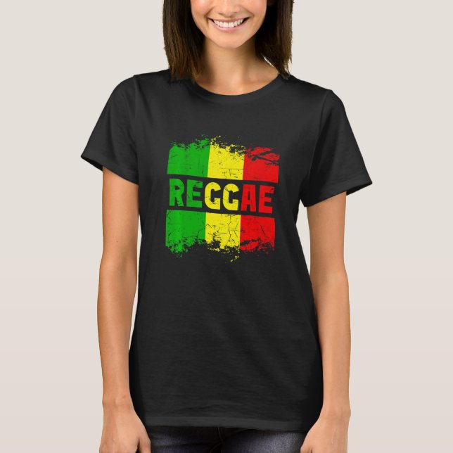 Jamaica Love Rasta Reggae Music T-Shirt (Front)