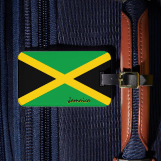 Jamaica Luggage Tags, patriotic Jamaican Flag Luggage Tag