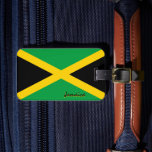 Jamaica Luggage Tags, patriotic Jamaican Flag Tag<br><div class="desc">Luggage Tag: Jamaican Flag & Jamaica holiday suitcase,  luggage tags - love my country,  travel,  national patriots / sports fans</div>