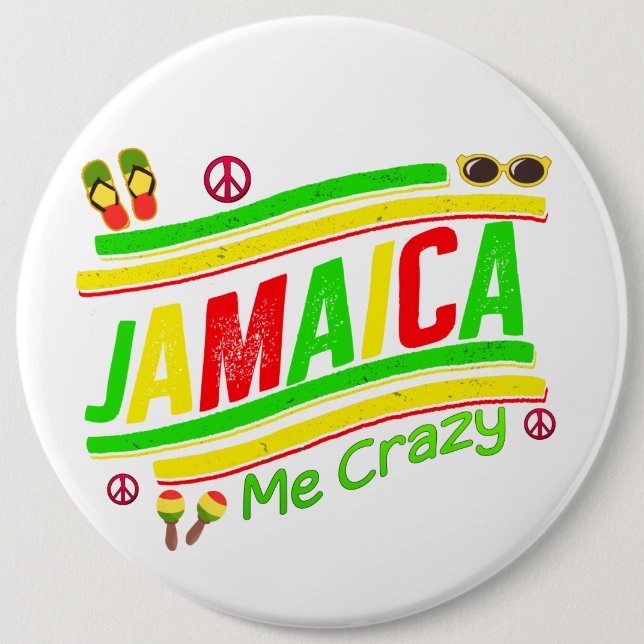 Jamaica Me Crazy Cruise Vacation Group Matching 6 Cm Round Badge (Front)