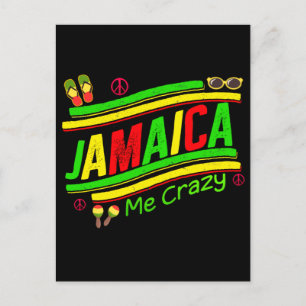 Jamaica Me Crazy Cruise Vacation Group Matching  Postcard