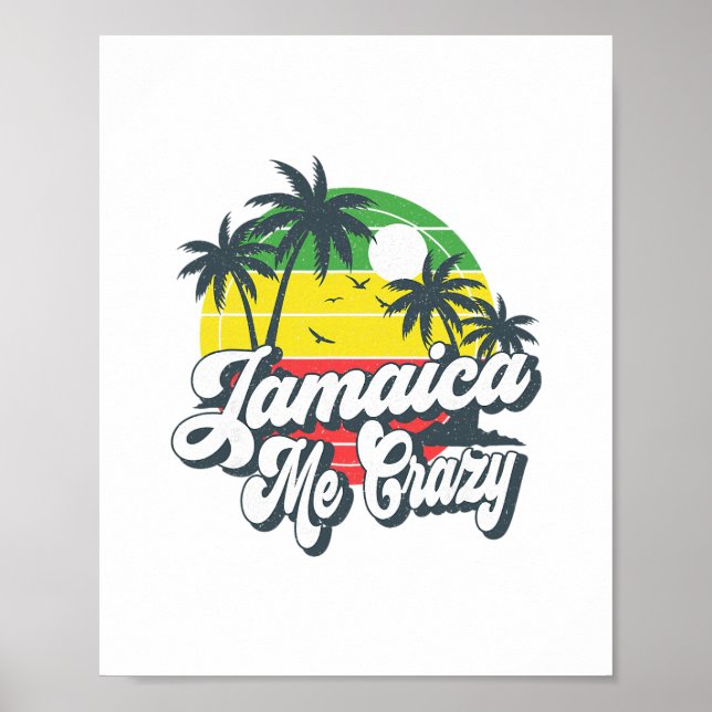 Jamaica Me Crazy Jamaican Cruise Travel Group Matc Poster (Front)