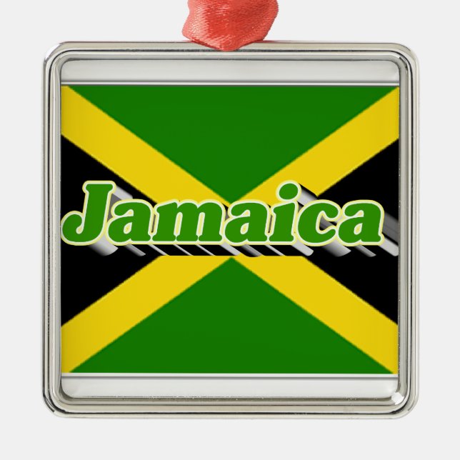 Jamaica Metal Tree Decoration (Front)