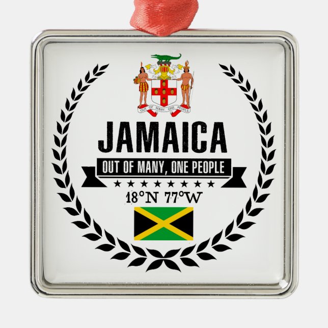 Jamaica Metal Tree Decoration (Front)