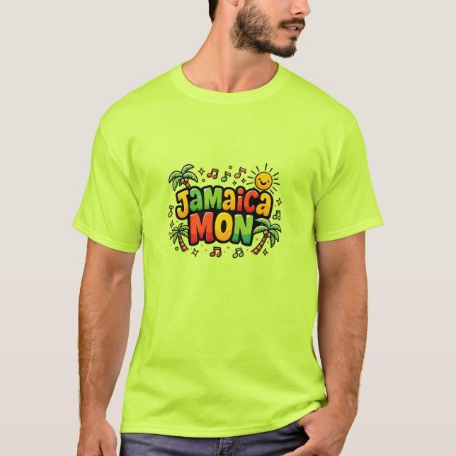 jamaica mon colourful T-Shirt (Front)