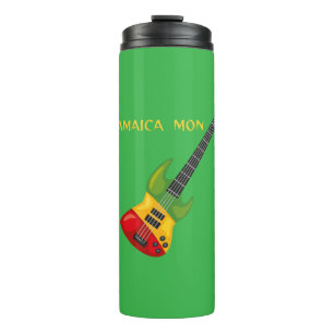 Jamaica mon guitar thermal tumbler