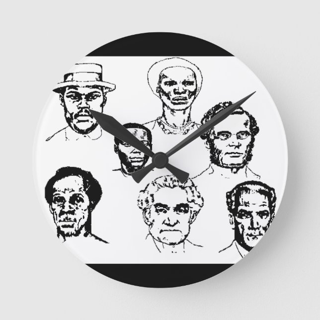 Jamaica national hero wall clock (Front)