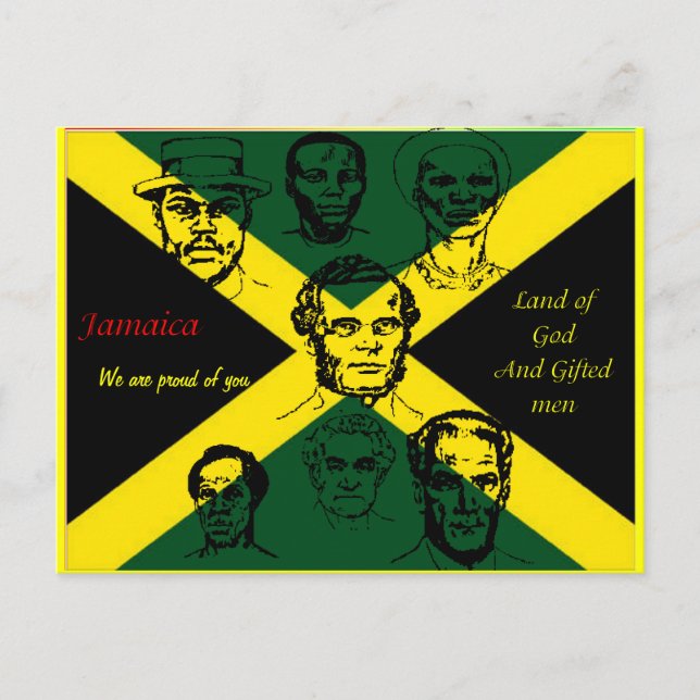 jamaica national heroes postcards- proud of you postcard (Front)
