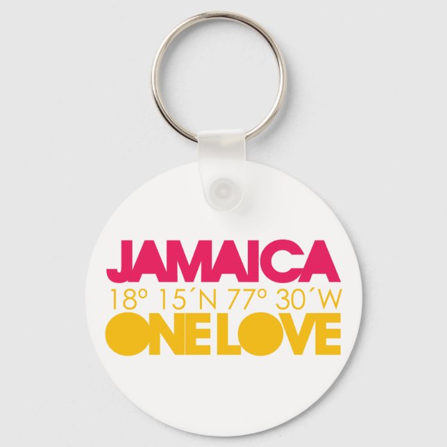 Jamaica One Love Keychain (Front)