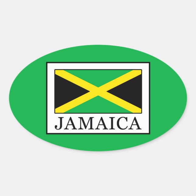 Jamaica Oval Sticker (Front)