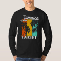Jamaica Palm Trees Beach Caribe Retro Vacation Fam