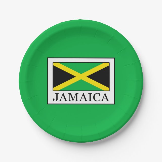 Jamaica Paper Plate (Front)