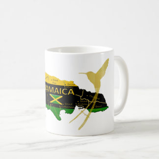 Jamaica Parishes Colours Gold Humming Bird Mug
