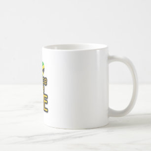 Jamaica peace love irie coffee mug