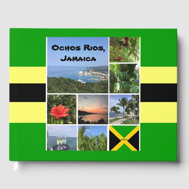 Jamaica  Photo Collage Guest Book (Front)