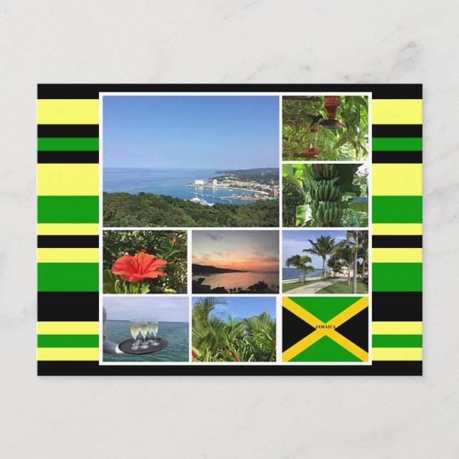 Jamaica Photo Collage Postcard (Front)