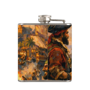 Jamaica pirate week flask
