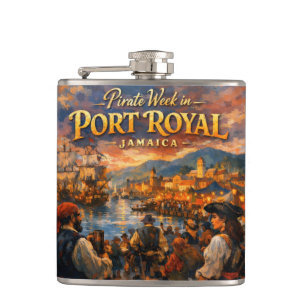 Jamaica pirate week flask