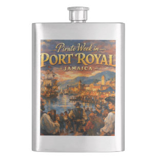 Jamaica pirate week flask