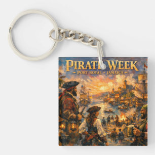 Jamaica pirate week port royal key ring