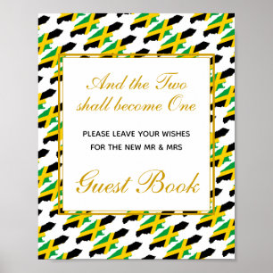 JAMAICA Please Sign Our Guest Book Wedding Poster