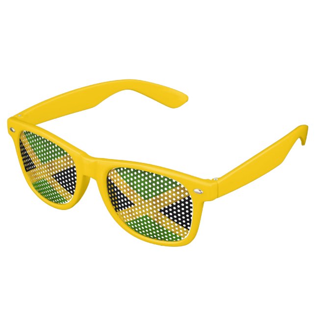 Jamaica Proud Jamaicans Reggae Party Sunglasses (Angled)