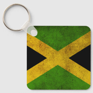 Jamaica Proud Jamaicans - Reggae Rasta Flag Key Ring