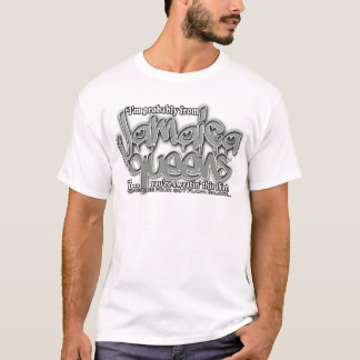 jamaica queens graffiti shirt (grey white font)