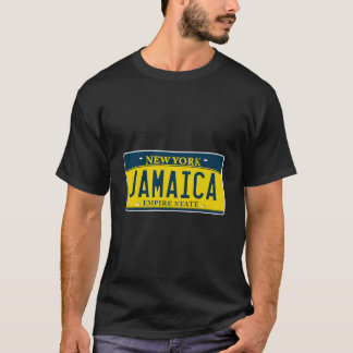 Jamaica Queens Ny New York Neighbourhood License P T-Shirt
