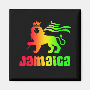 Jamaica Rasta Lion  Magnet