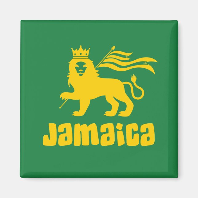 Jamaica Rasta Lion   Magnet (Front)