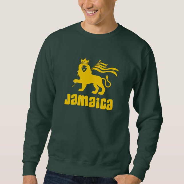 Jamaica Rasta Lion  Sweatshirt (Front)