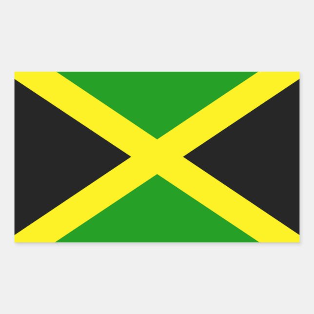 Jamaica Rectangular Sticker (Front)