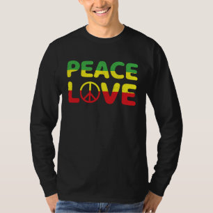 Jamaica Reggae Music Rasta Pride Peace Love  2 T-Shirt