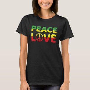 Jamaica Reggae Music Rasta Pride Peace Love 2 T-Shirt