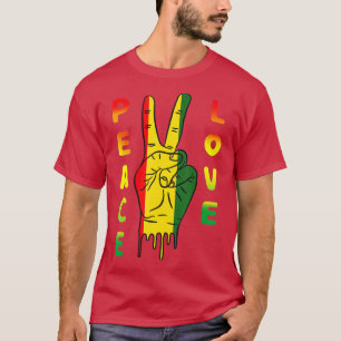 Jamaica Reggae Music Rasta Pride Peace Love  T-Shirt