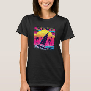 Jamaica Retro 80s Style Souvenir Beach T-Shirt